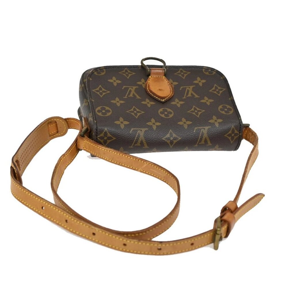 LOUIS VUITTON Saint Cloud MM Shoulder Bag Monogram Leather Brown - Picture 6 of 15
